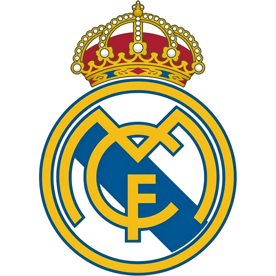 Real Madrid soccer club logo emoji