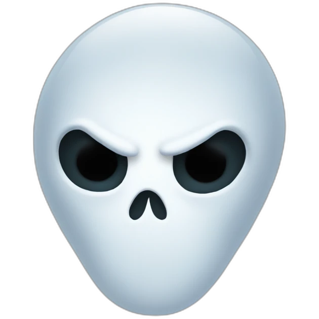 Ghost face emoji