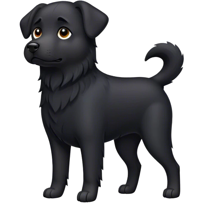 black dog emoji