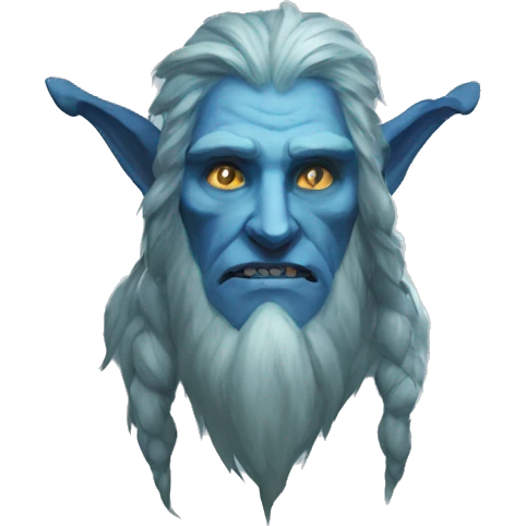 Spectral giant firbolg blue emoji