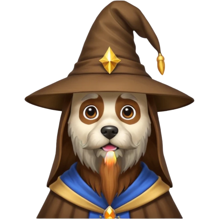 Dog wizard emoji