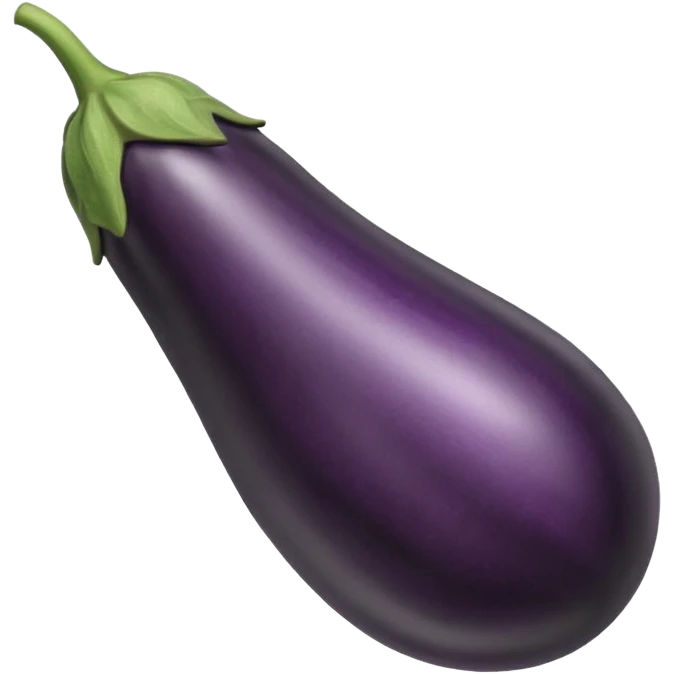 Black veiny eggplant emoji