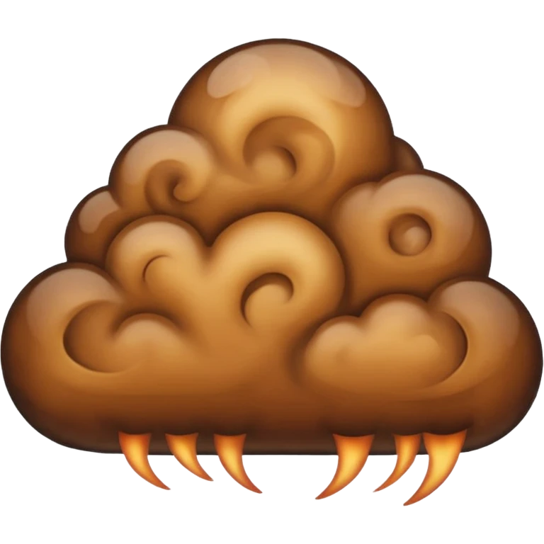 brown cloud emoji