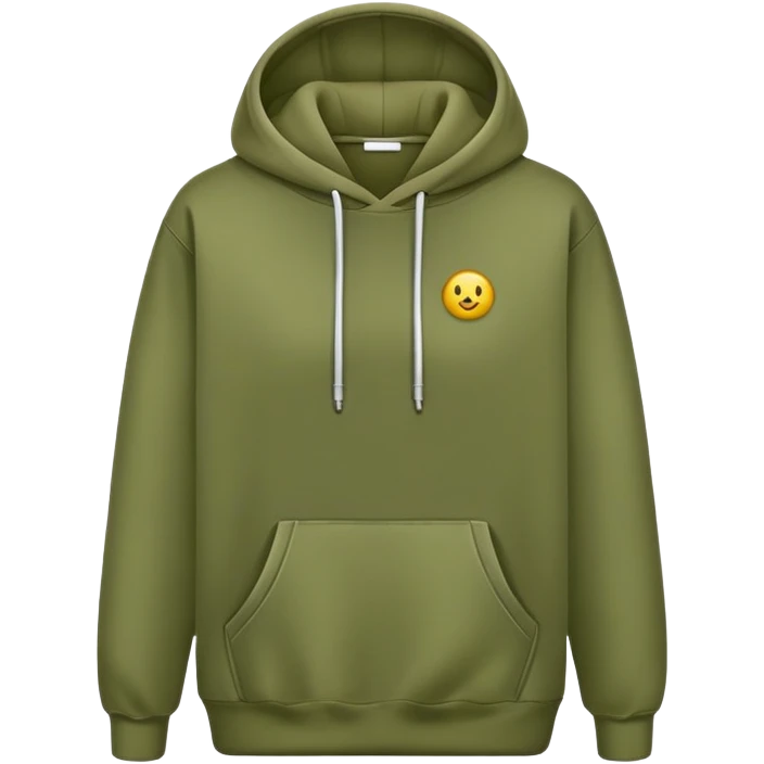 olive green hoodie emoji