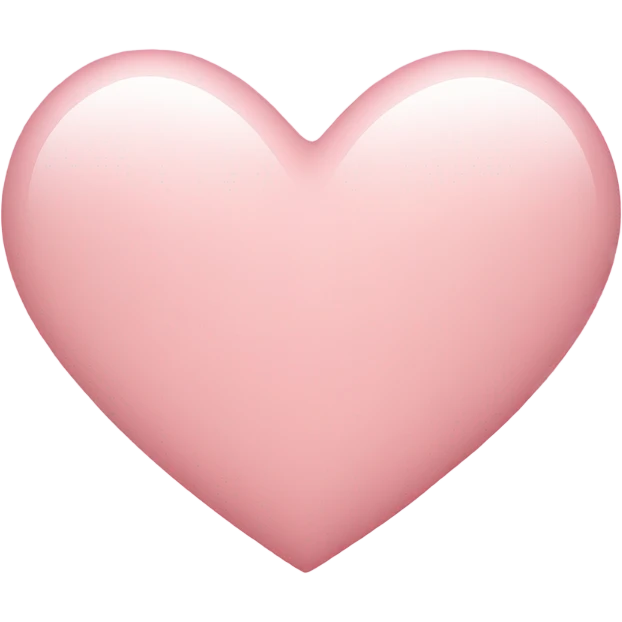 Light pink heart emoji