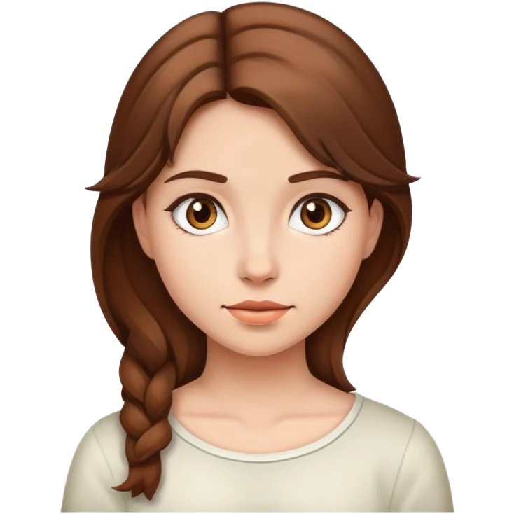 radiology girl with brown hair  emoji