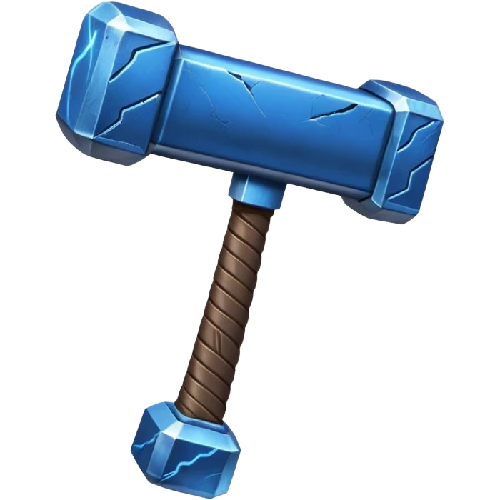 Thor hammer with thunder  emoji