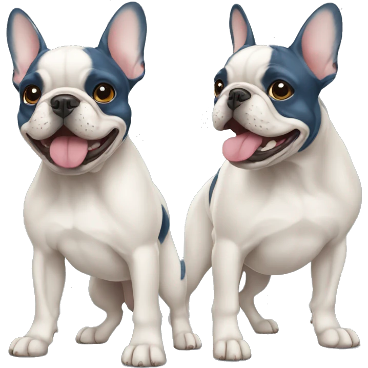 french bulldog blue mad emoji