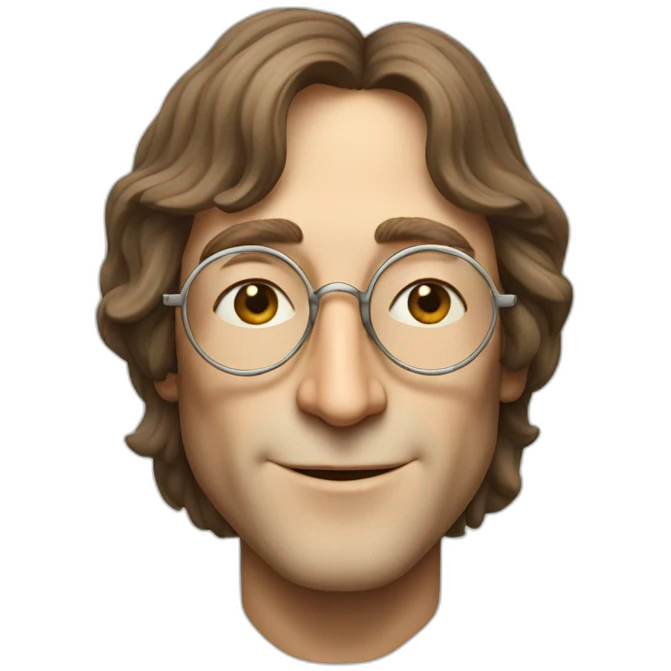 john lennon giving a peace sign emoji