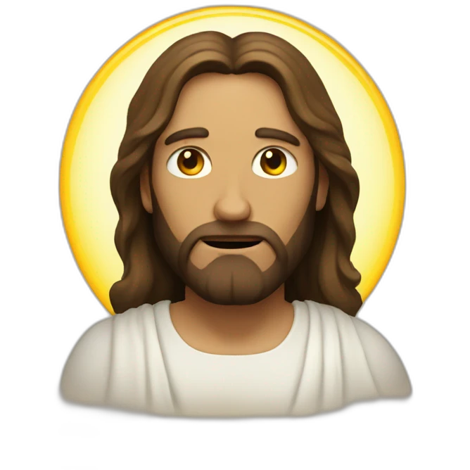 jesus and demon emoji