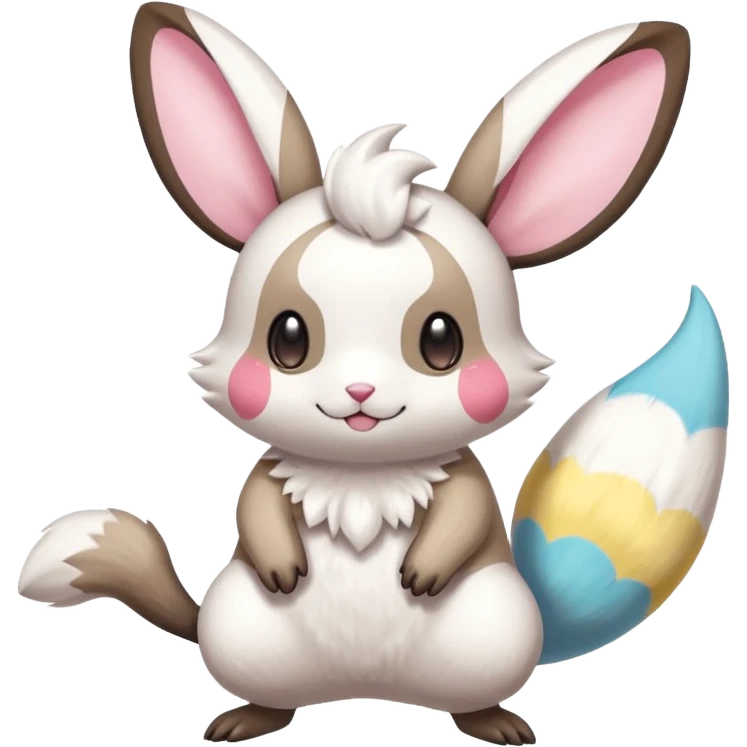 Tropical Exotic Minccino-Pachirisu-Emolga-fusion  emoji
