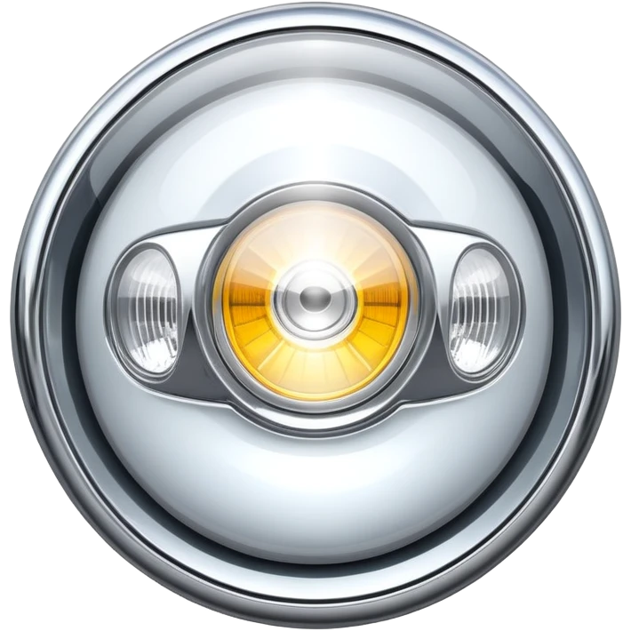 A car headlight emoji