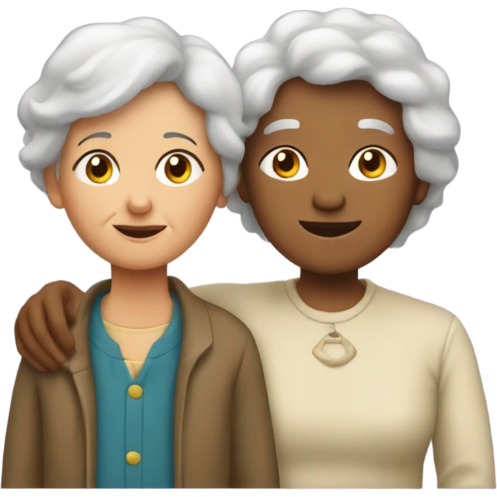 A grandmother with her boy emoji