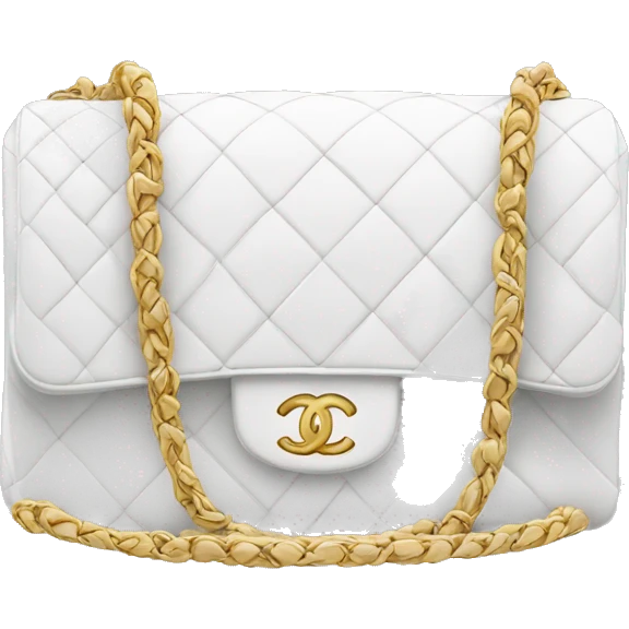 White Chanel bag emoji