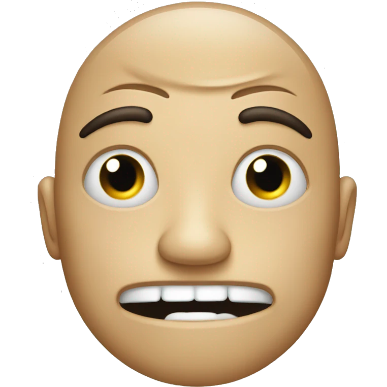 weirded out face emoji