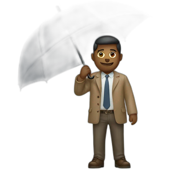 man with umbrella emoji