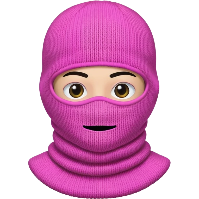 Pink Balaclava emoji