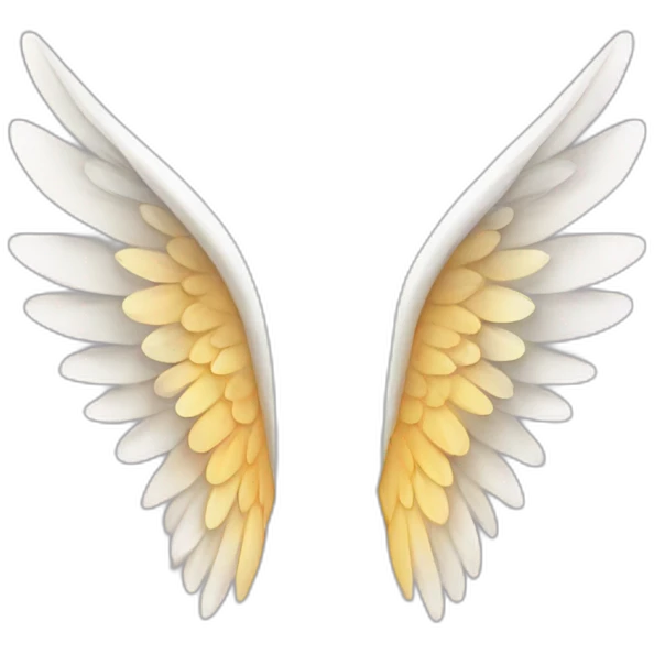 Angel wing ears emoji