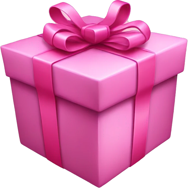 Pink present emoji