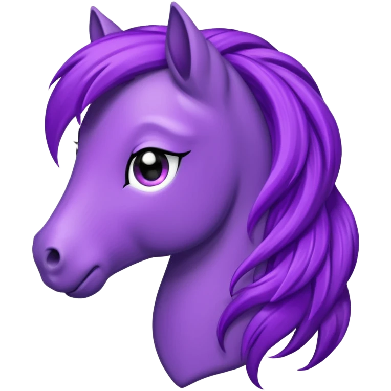 Purple pony head emoji