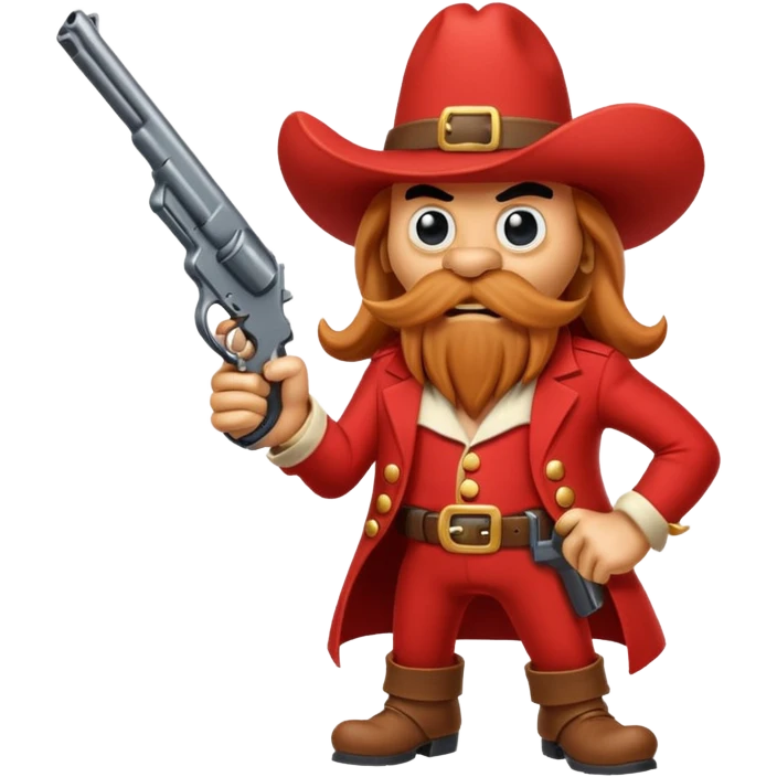 yosemite sam character cartoon with his gun emoji