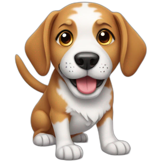 dog with shoes emoji
