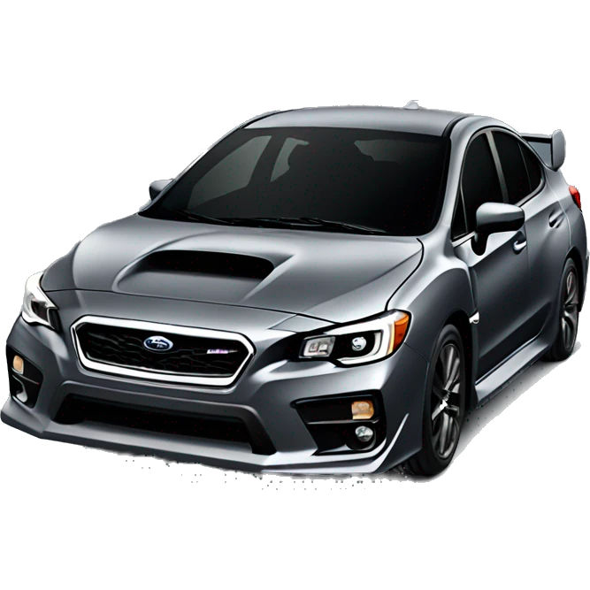 Dark grey Subaru wrx emoji