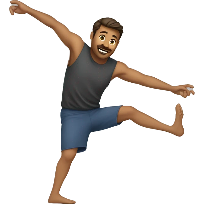 man cartwheel emoji