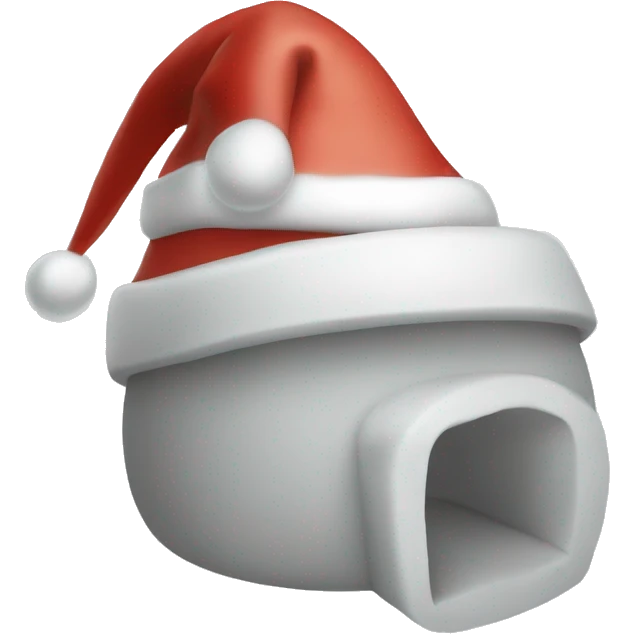 igloo xmas santa hat emoji