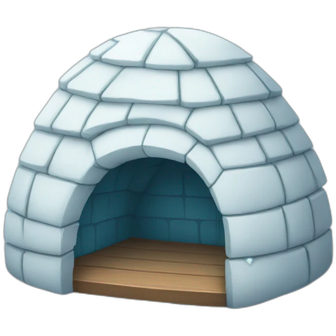 igloo crying with tears emoji