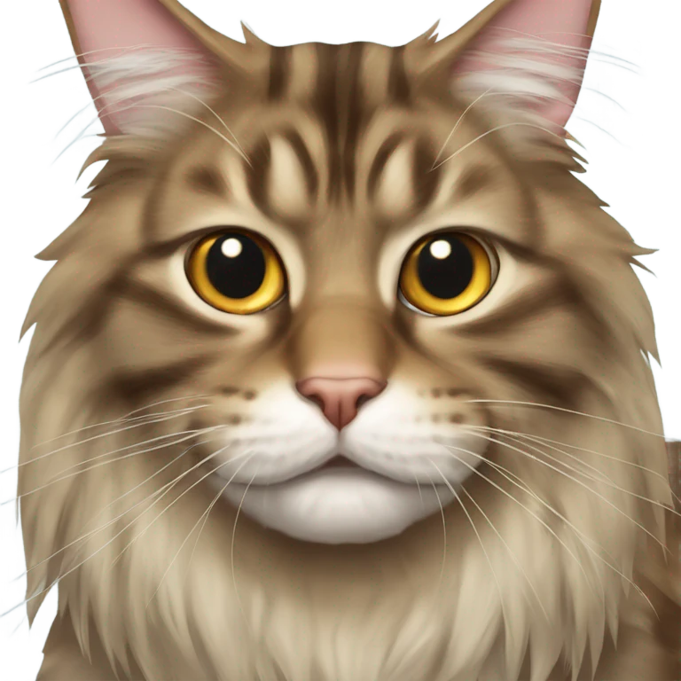 Maine Coon with a stupid mouth  emoji
