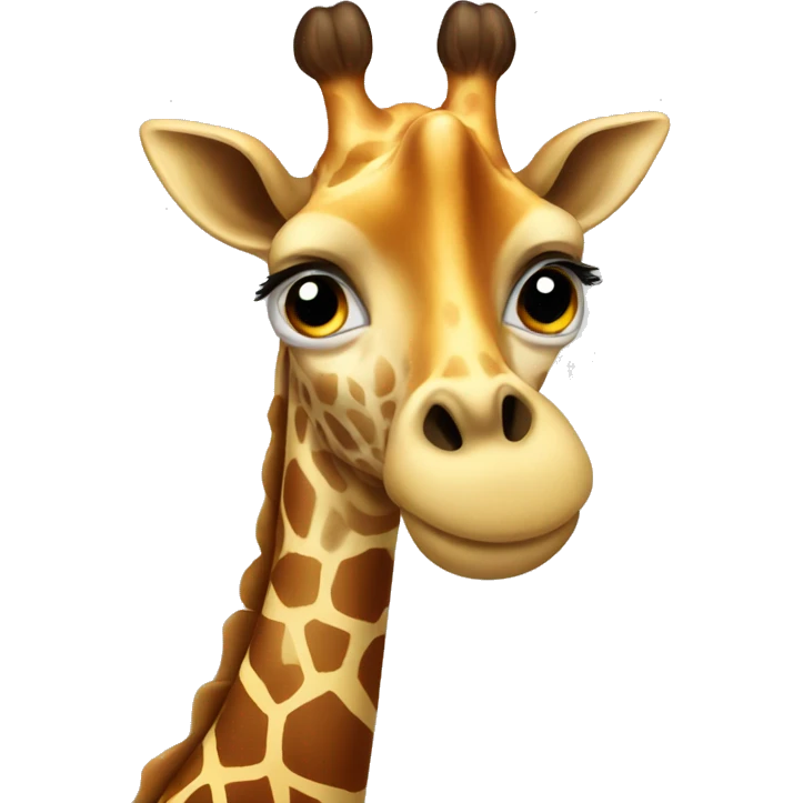 giraffe wearing a bow around its neck emoji