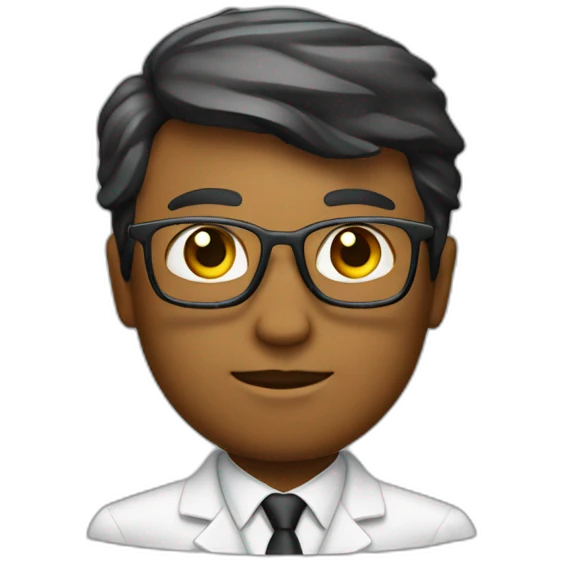 Generate an emoji with a PhD in Artificial Intelligence, emphasizing academic studies and a PhD in artificial intelligence. emoji