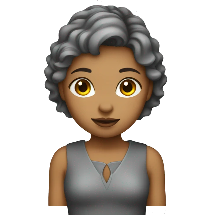 girl in a dress the color of asphalt with road markings emoji