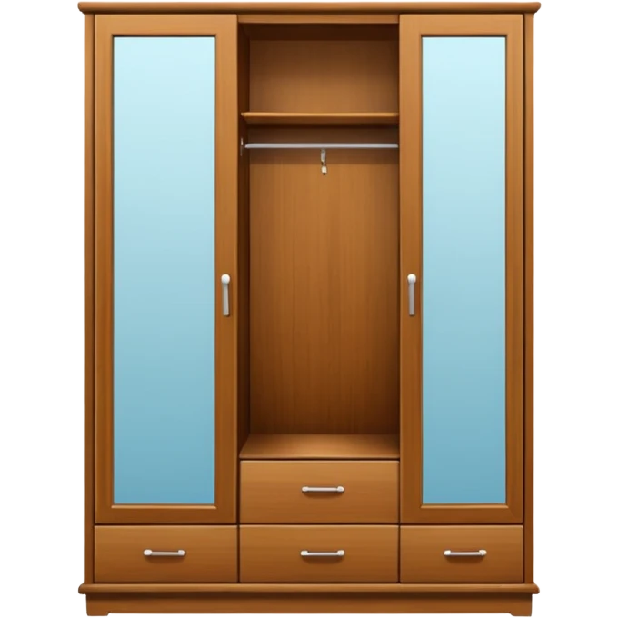 wardrobe modern closed mirror door emoji
