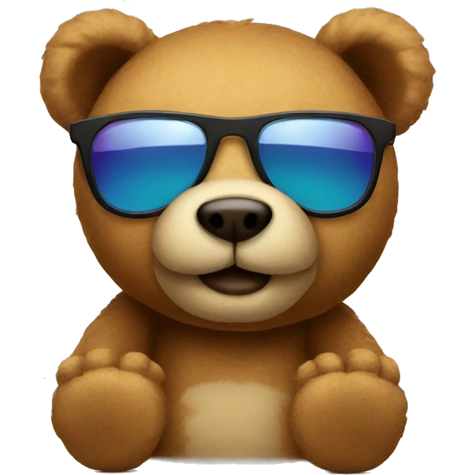 teddy with sunglasses emoji