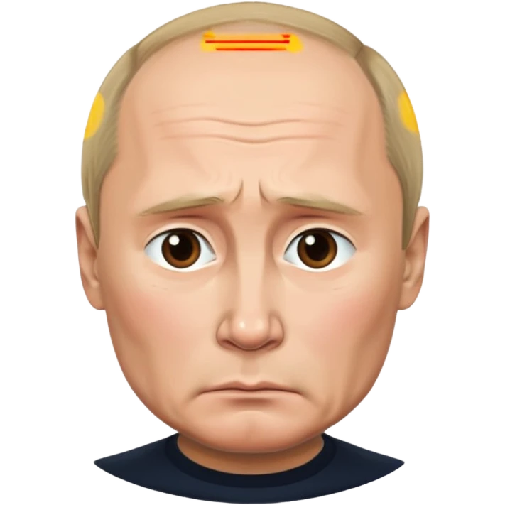 sad face of putin emoji