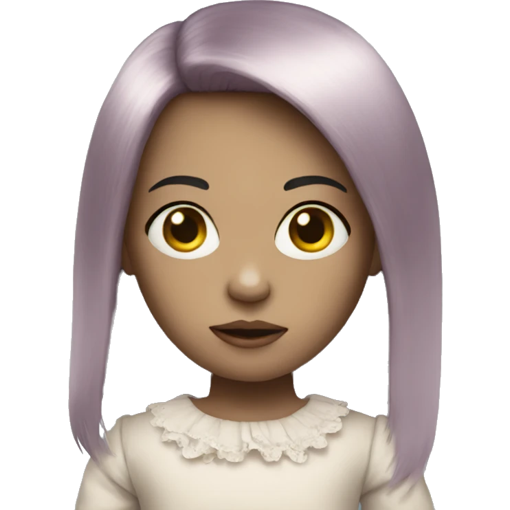 Creepy doll emoji