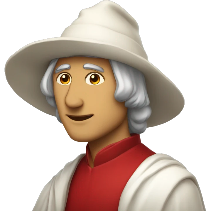 dante alighieri with red hat emoji