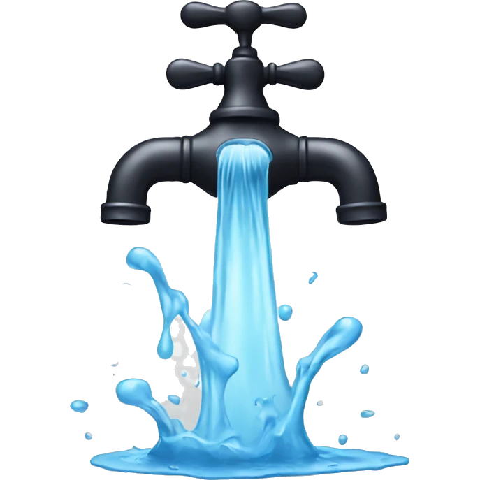 water flowing from tap  emoji