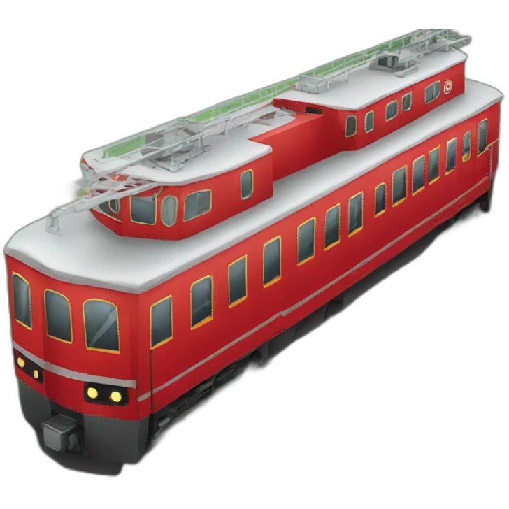 Red train emoji