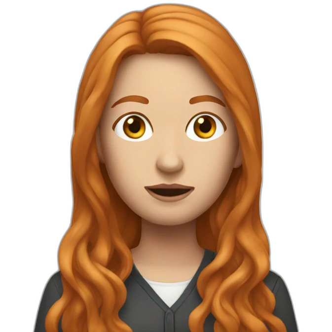 Forensic woman with long ginger hair emoji