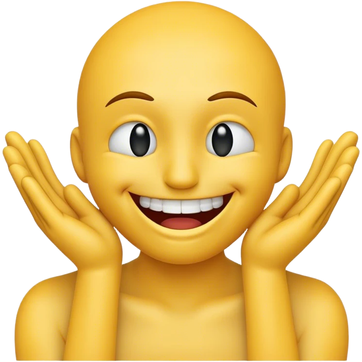 smiley face that is furiously clasping its neck with both hands emoji