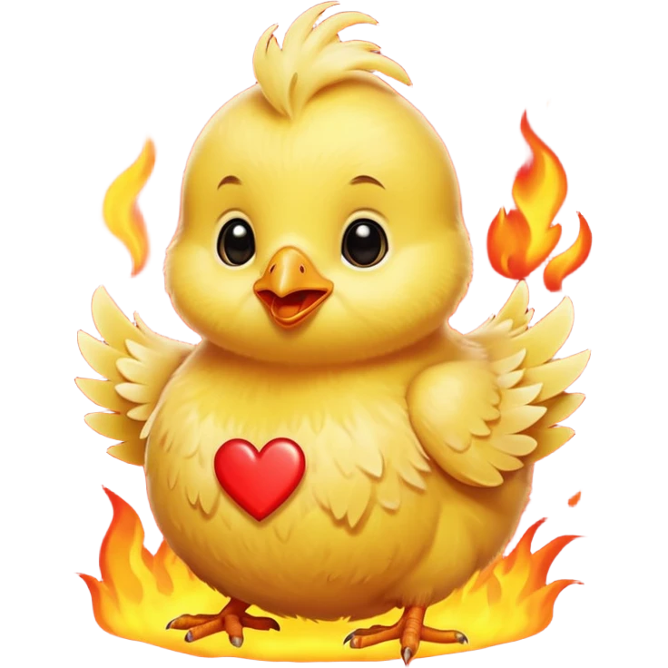 ❤️‍🔥+🐣 emoji