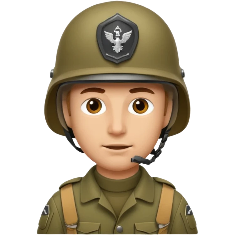 Soldier face with helmet emoji