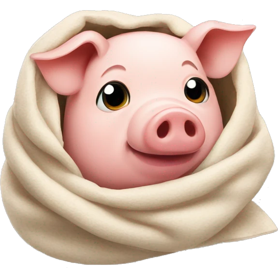 Pig in a blanket  emoji