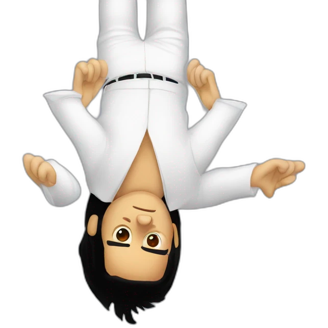 upside down elvis emoji