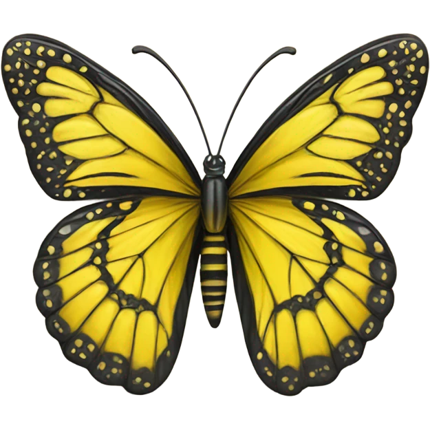Yellow butterfly emoji