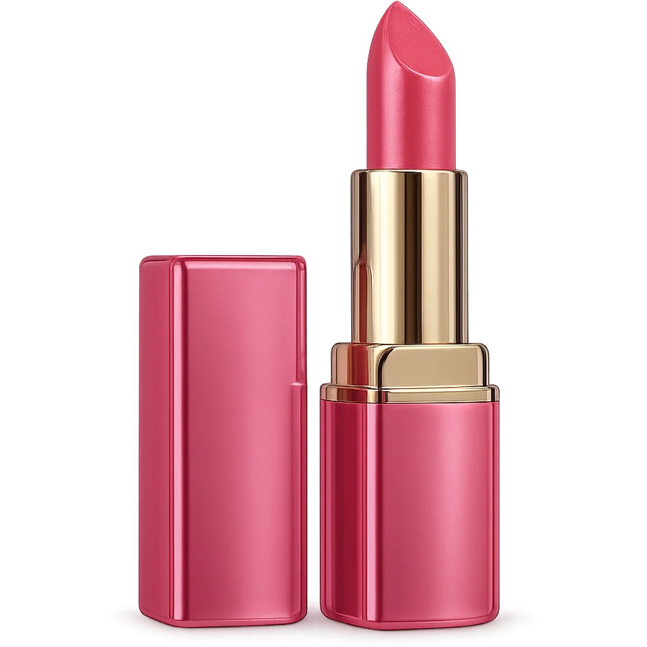 pink luxury lipstick case emoji