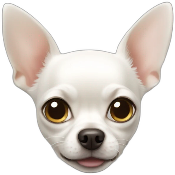 White chihuahua  emoji